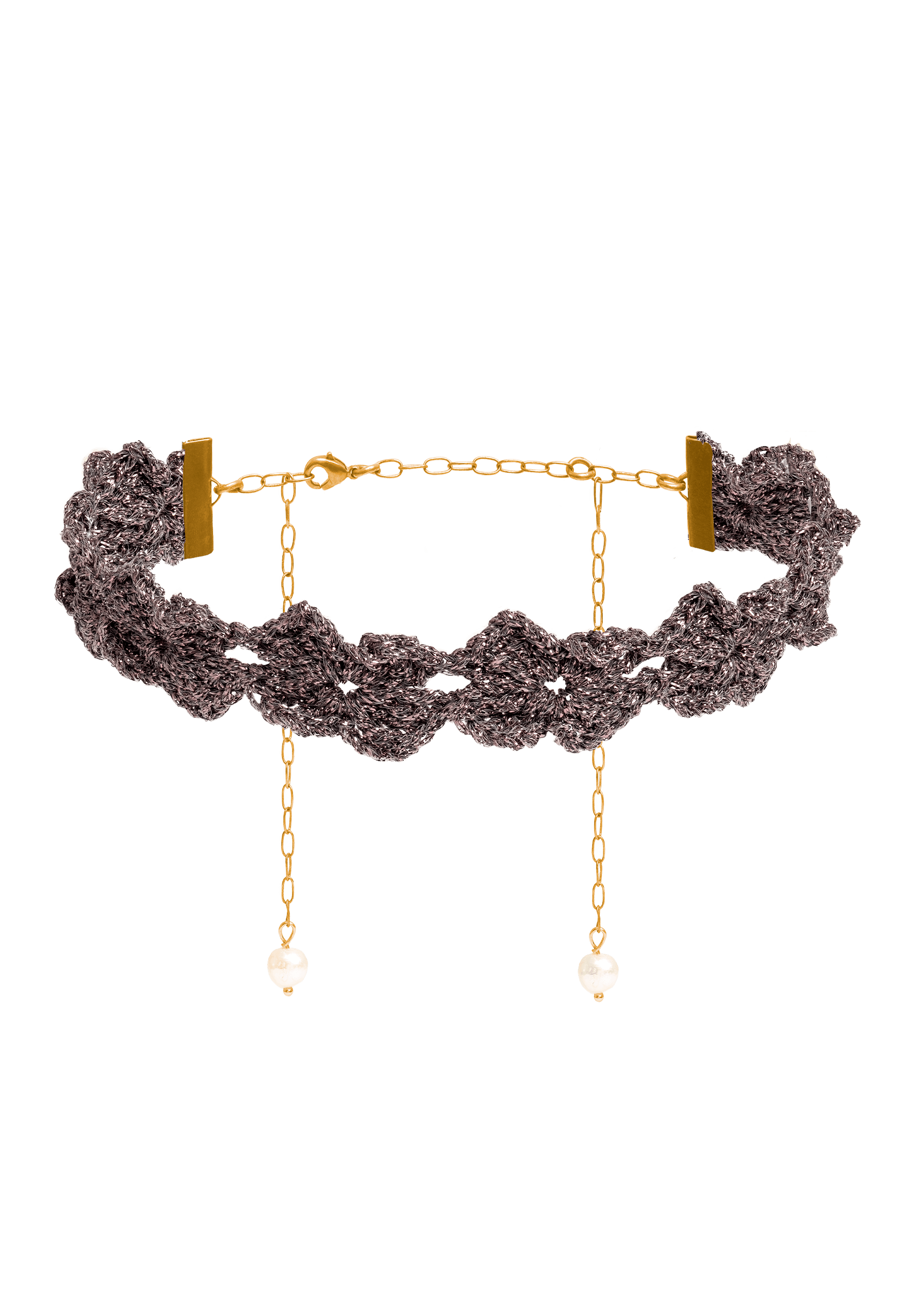 Choker Clover Gertrudis Gris