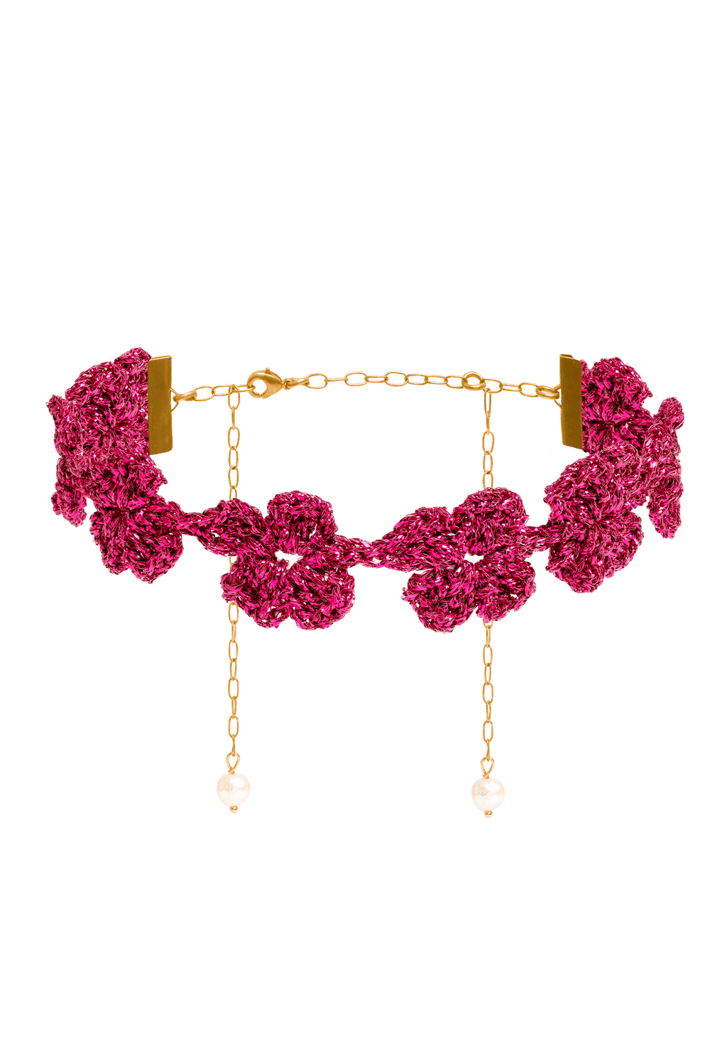 Choker Flower Binibeca Fucsia