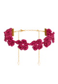 Choker Flower Binibeca Fucsia