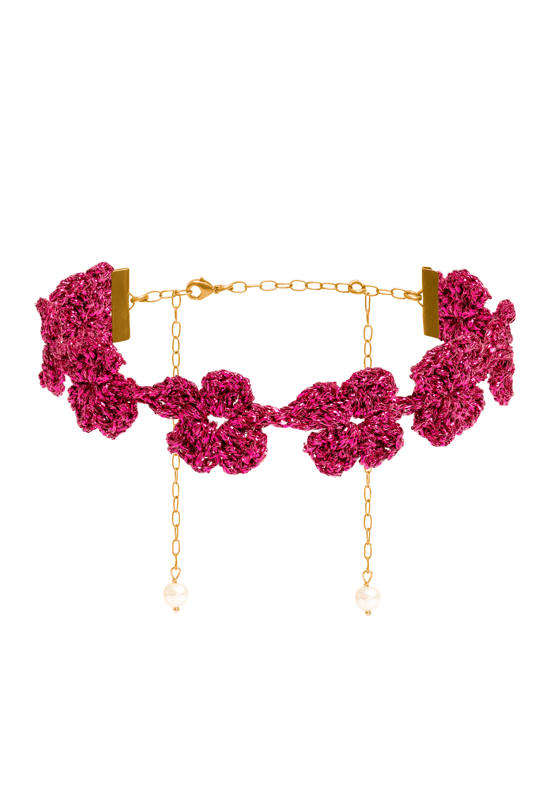 Choker Flower Binibeca Fucsia