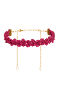 Choker Spike Pitiusas Fucsia
