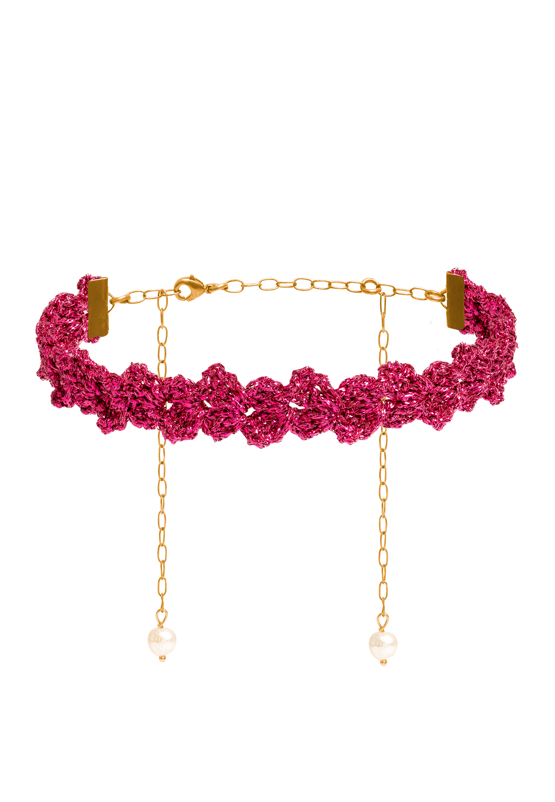 Choker Spike Pitiusas Fucsia