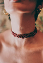 Choker Spike Pitiusas Rojo