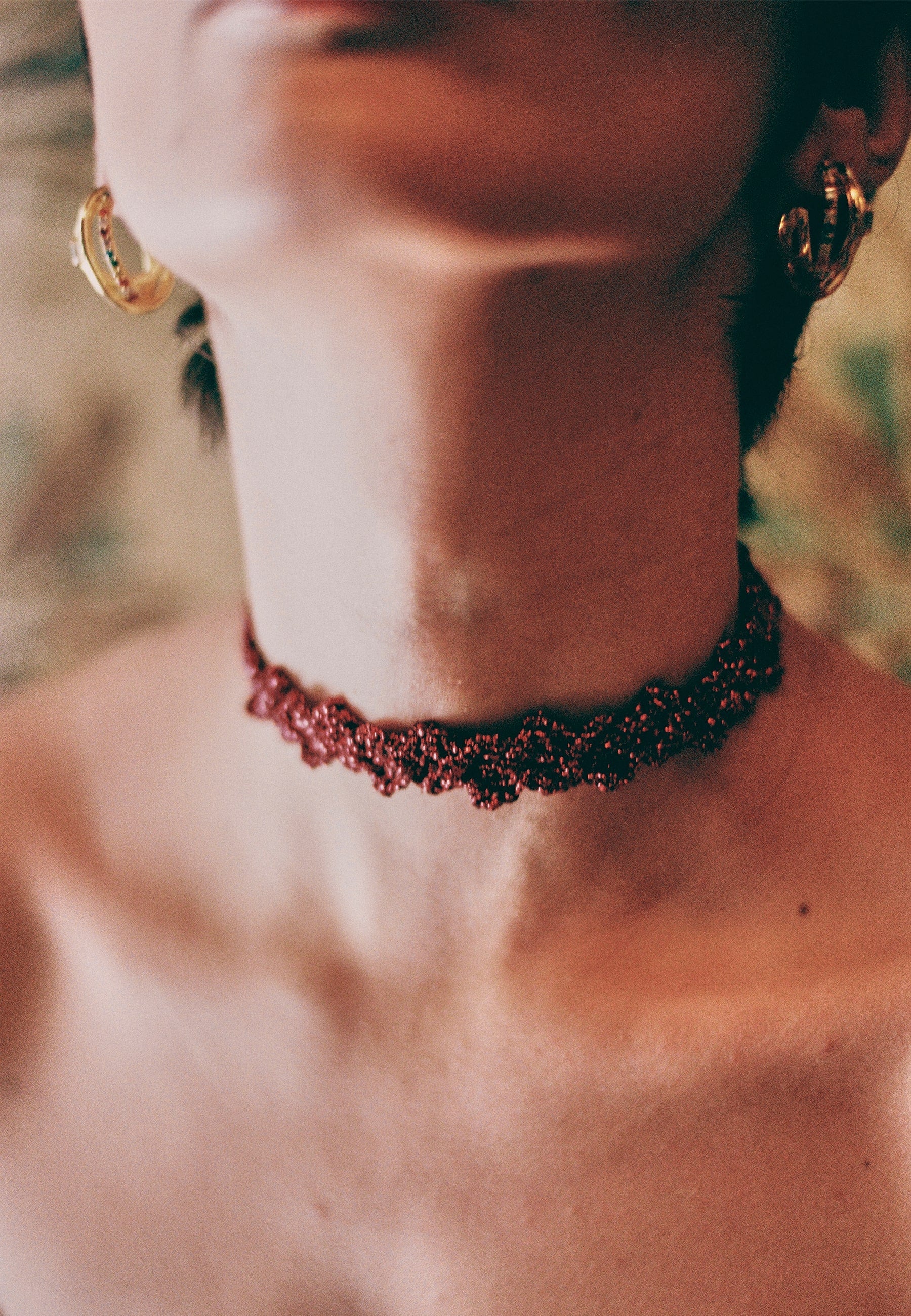Choker Spike Pitiusas Rojo