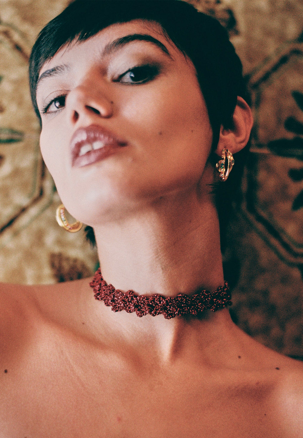 Choker Spike Pitiusas Rojo