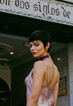 Choker Vibrant Deyá Morado y Azul
