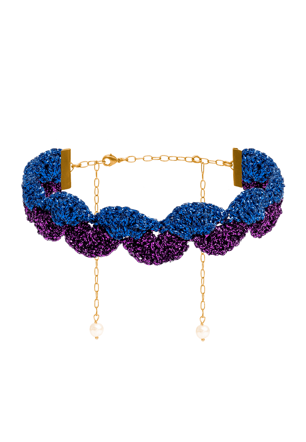 Choker Vibrant Deyá Morado y Azul