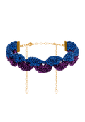 Choker Vibrant Deyá Morado y Azul