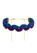 Choker Vibrant Deyá Morado y Azul