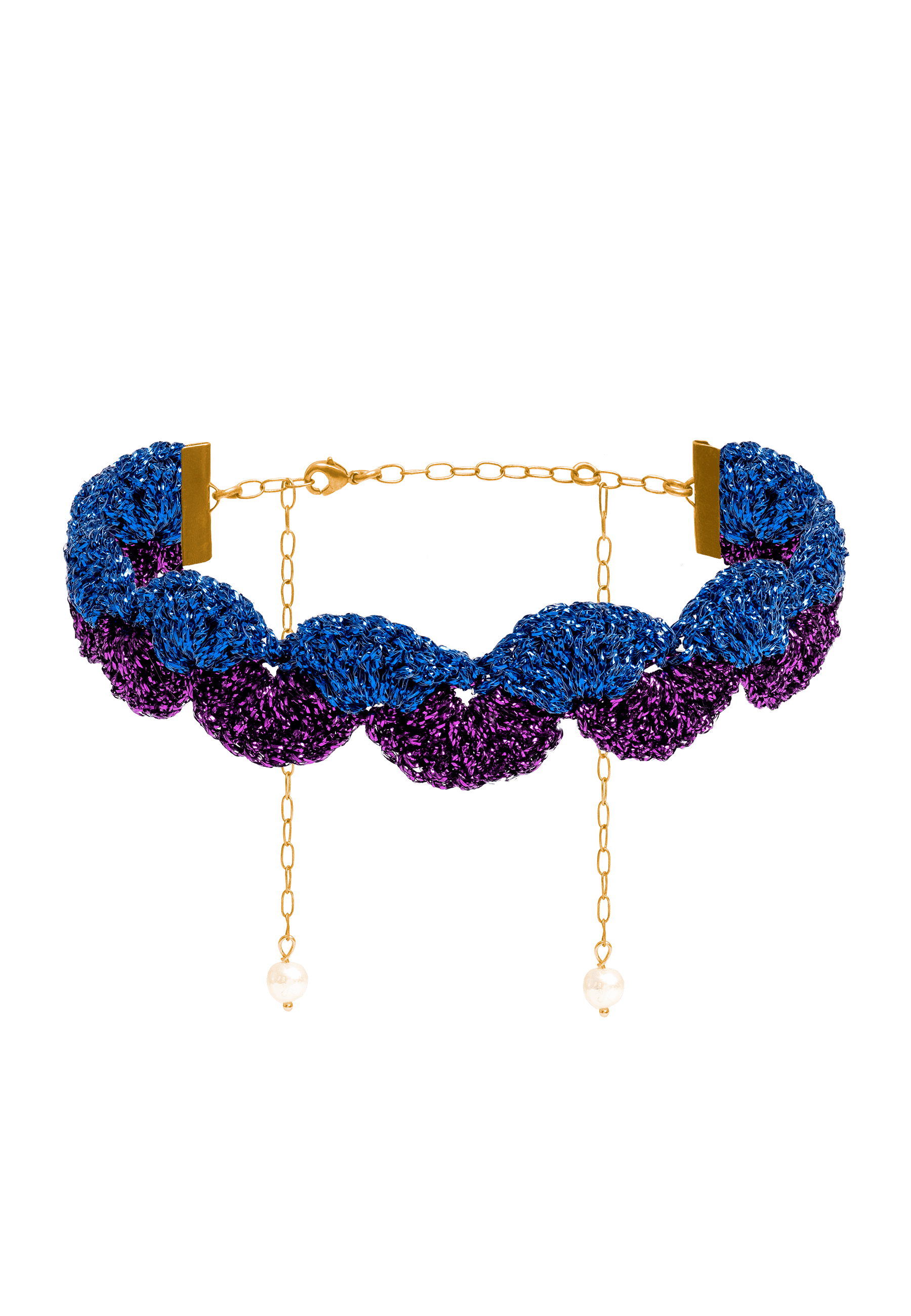Choker Vibrant Deyá Morado y Azul