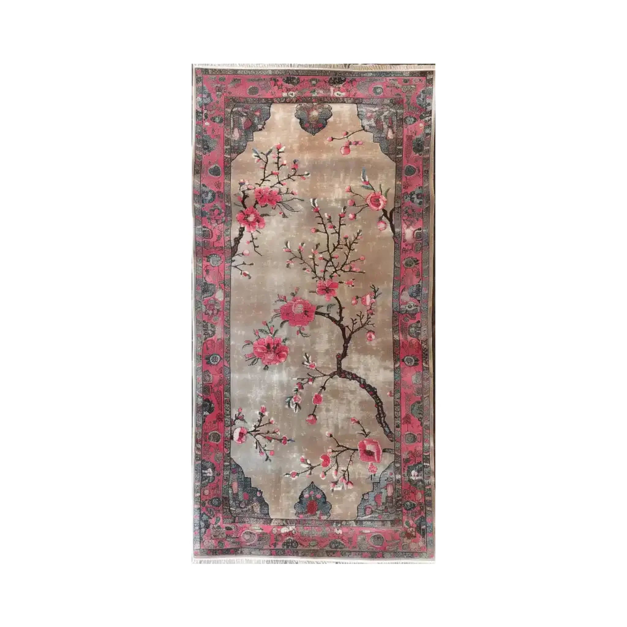 Chorus of Blossoms Knotted Wool Rug