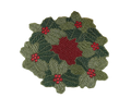 Christmas Holly Berry Bead and Crystal Placemat