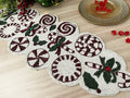 Christmas Ornament Beaded Table Runner