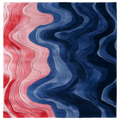 Chromatic Currents Hand Tufted Rug