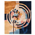 Circular Flow Forms Hand Tufted Rug