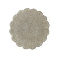Classic Bead Scalloped Placemat - Silver