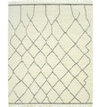 Classic Moroccan Hand Spun Wool Hand Knotted Area Rug