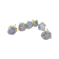 Clear Quartz Cabinet Door Pull Handle - Set of 6