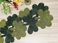 Clover Leaf Shamrock Beaded Table Runner