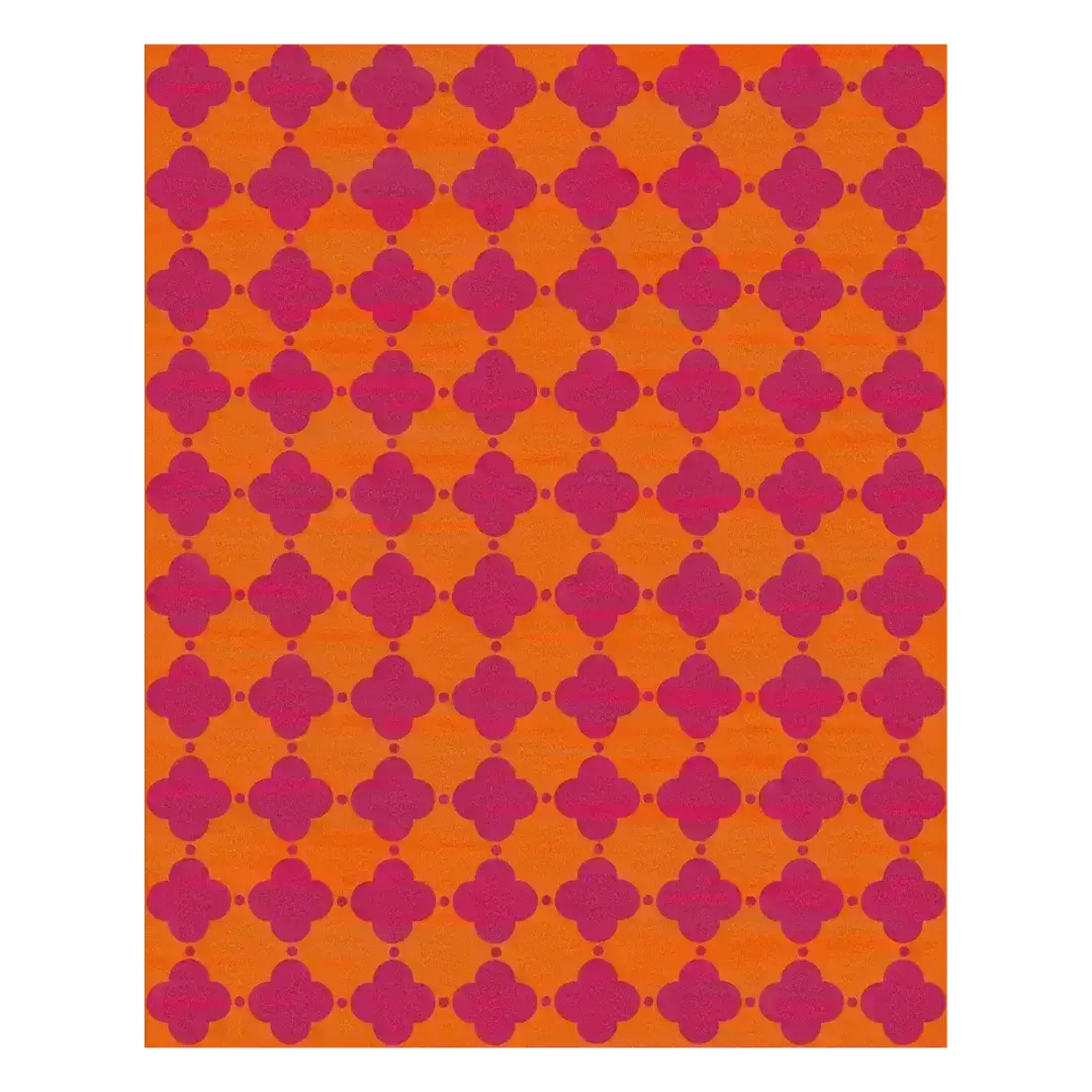 Clovers Hand Tufted Rug 8 x 10 ft