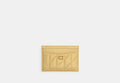 COACH® Women's Tarjetero básico con acolchado en Beige | Cuir
