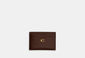 COACH® Women's Tarjetero básico en Castaño | Cuir