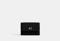 COACH® Women's Essential Mini Trifold Wallet en Negro | Cuir