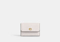 COACH® Women's Essential Mini Trifold Wallet en Blanco | Cuir