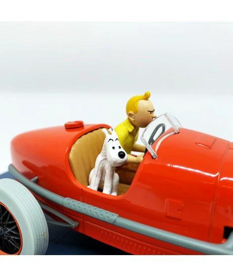 Tintin coche escala 1/24 -el bolido rojo " Los cigarros de Faraón" Nº 01
