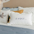 Cojín Personalizado "A Mimir" - Bordado Artesanal | Sueños de Cigüeña