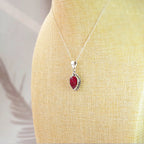 Colgante Agra Rubí y Plata de Ley 925