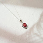 Colgante Agra Rubí y Plata de Ley 925