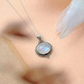 Colgante Amisha de Piedra Lunar y Plata Esterlina 925