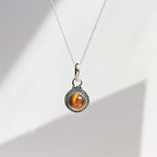Colgante 'Anumati' Ojo de Tigre y Plata de Ley 925