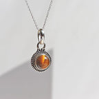 Colgante 'Anumati' Ojo de Tigre y Plata de Ley 925