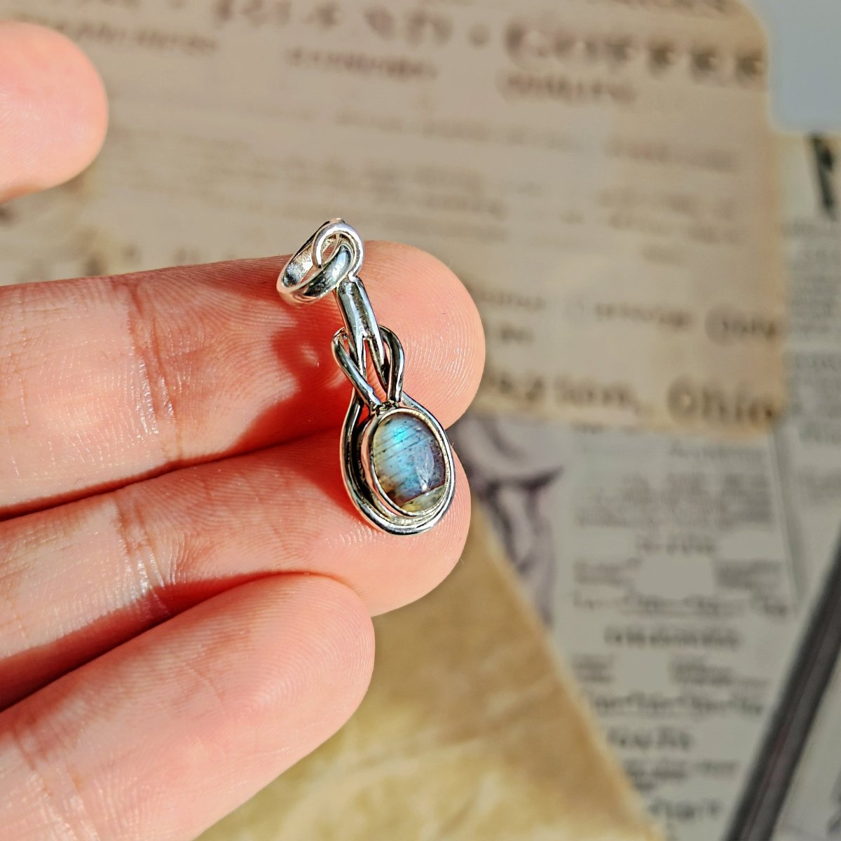 Colgante Arwen Labradorita y Plata de Ley 925