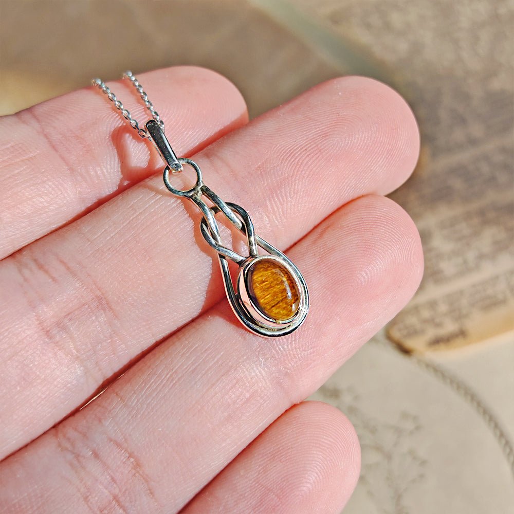 Colgante Arwen Ojo de Tigre y Plata de Ley 925
