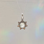 Colgante 'Astraea' Piedra de Luna y Plata de Ley 925