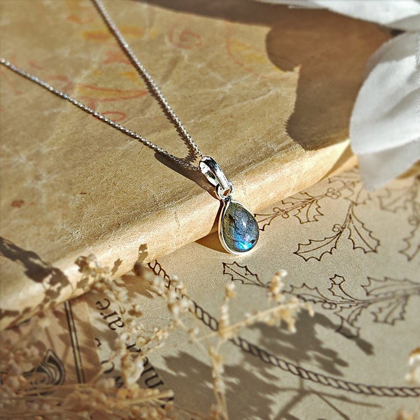 Colgante 'Aurora' Labradorita y Plata de Ley 925