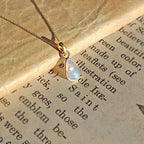 Colgante 'Aurora' Piedra de Luna S925 & Baño de Oro 18K
