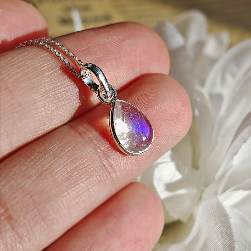 Colgante 'Aurora' Piedra de Luna y Plata de Ley 925
