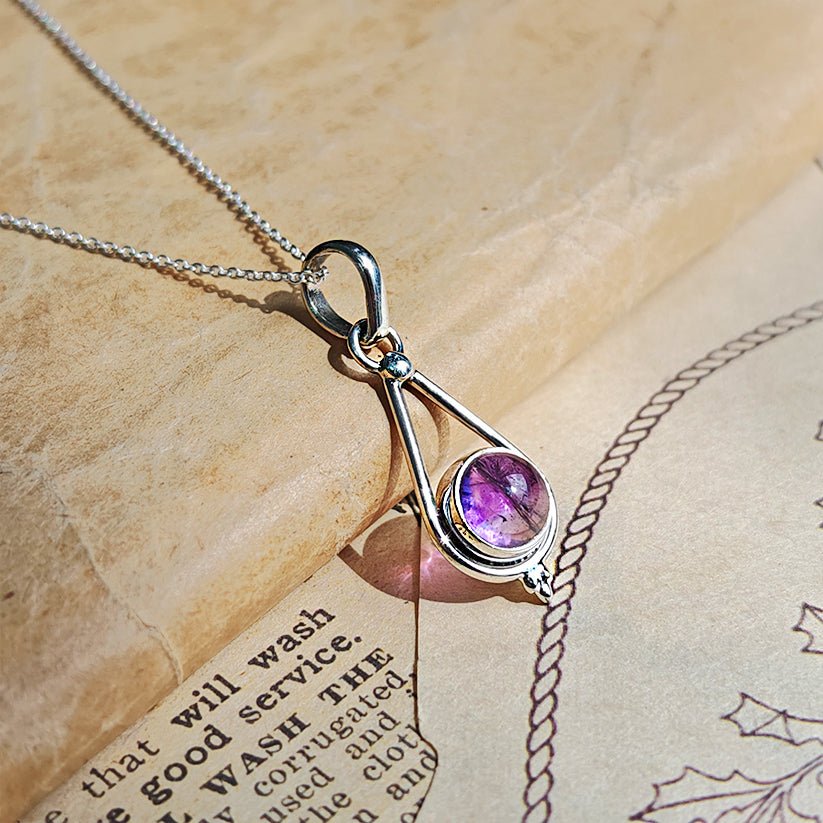 Colgante 'Calliope ' Amatista y Plata de Ley 925