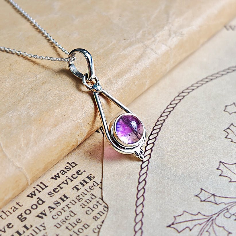 Colgante 'Calliope ' Amatista y Plata de Ley 925