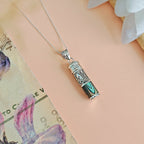 Colgante Cofre de los Deseos y Abulón en Plata de Ley 925