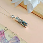 Colgante Cofre de los Deseos y Abulón en Plata de Ley 925