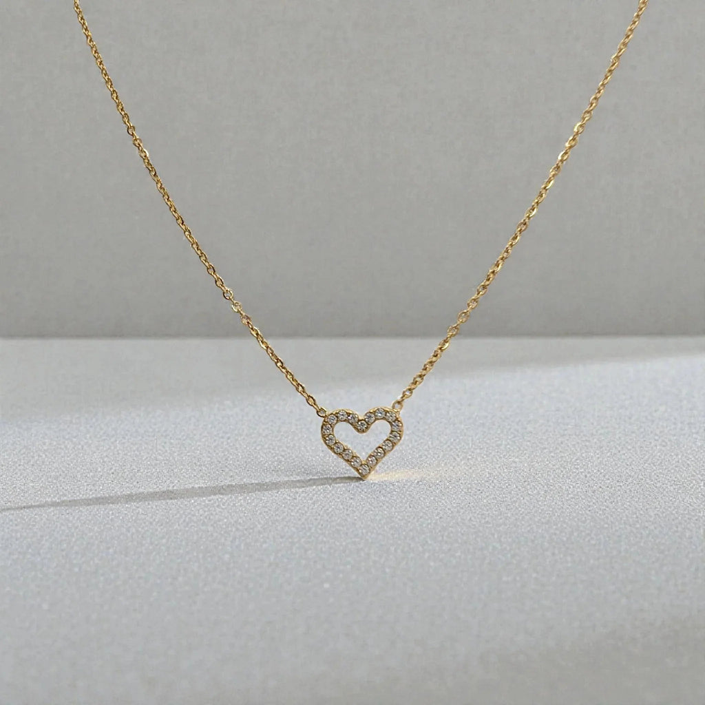 Colgante Corazon con zircones