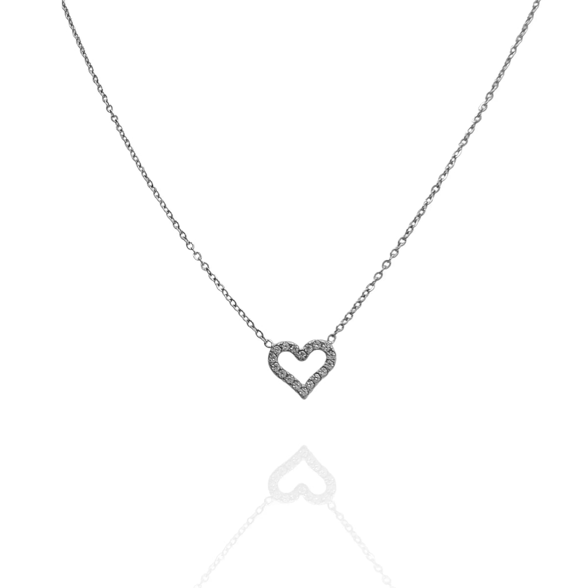 Colgante Corazon con zircones