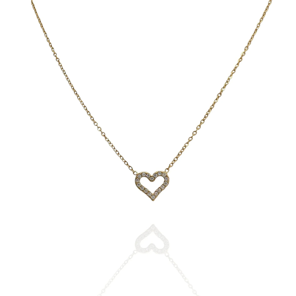 Colgante Corazon con zircones