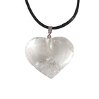 Colgante Corazón de Cuarzo Blanco