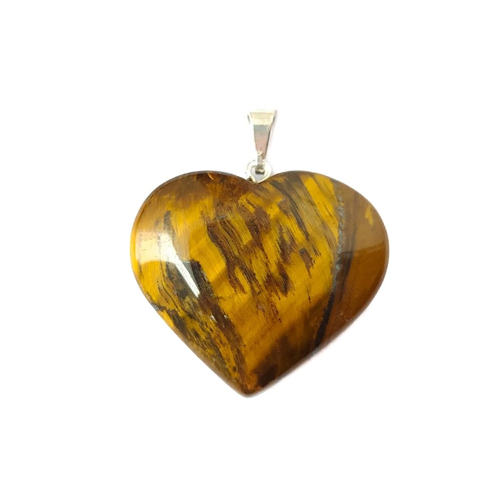 Colgante Corazón de Ojo de Tigre